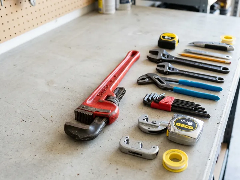 Professional plumbers in Congerville, IL equipped with top-tier tools for residential and commercial plumbing services.